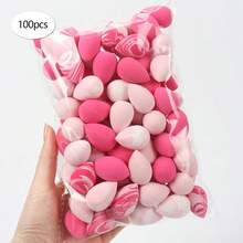 10/30/50/100pcs Ultimate Versatile Mini Makeup Sponges, Full Face Makeup Blending Cosmetic Sponges, Suitable For Foundation, Powder, Concealer, Blush, Soft And Easy To Apply, Ideal Makeup Tools - Multicolor - View 14