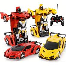 Jovow Transforming Robot  With Remote Control - 2-In-1 Electric Racing Toy, 360° Spinning, App-Controlled,, Transformable Robot To , Compatible With Smartphones/Tablets, Christmas/Halloween Gift For & Teens  - Ideal For Indoor/ Racing & Robot Battles - Red - View 9