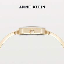 Anne Klein 26x26毫米合金表壳女士腕表，优雅黑色表盘，3ATM防水，可调节表带，百搭时尚设计，适合任何场合。 - 白色 - 查看 4