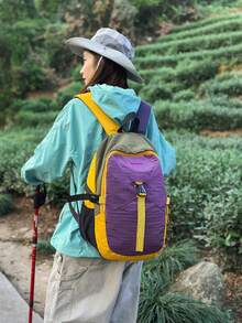 Lightweight Outdoor Hiking Backpack, Professional Large Capacity Travel Backpack, Nylon Fabric - A - View 4