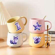 50Pcs Purple Starry Sky Animal Decals - Magical Purple Creature Designs With Starry Skies, Waterproof Stickers For Scrapbooking, & DIY Crafts - 50Pcs - View 7