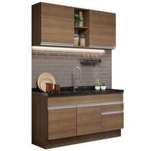 Cocina Integral 150cm Glamy Madesa 02 Color Marrón - Marrón - Ver 12