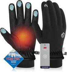 Guantes de Invierno para Hombres y Mujeres - B-118 NEGRO - Ver 13