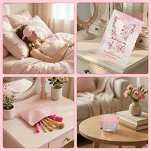 BENNY 2026女士礼品套装 - 600毫升车载杯、香水、化妆包、真丝眼罩 | 放松身心旅行套装，适合情人节、母亲节、生日、婚礼等场合 - 彩色 - 查看 9