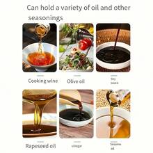 1pc Large Capacity Spray Oil Bottle Suitable For Cooking, Household Kitchen Oil Bottle Refilling Bottle And Air Fryer Accessories, Multifunctional Oil Bottle Tool, Suitable For Cooking Oil, Soy Sauce, Vinegar, With Both Oil Bottle And Spray Bottle Functions, Leak-Proof Design, Easy To Clean [Festival Gift For Wife And Mother], Style And Color Sent Randomly - Multicolor - View 8