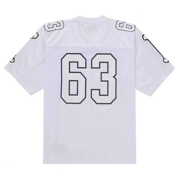 Supreme Bones Football Jersey | Mesh Skeleton Graphic Short-Sleeve