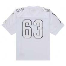 Supreme Bones Football Jersey | Mesh Tech Top Unisex Skeleton Graphic Sportswear Short Sleeve V-Neck Jersey | Urban Streetwear Hip Hop Fashion Breathable Athletic Shirt For Men And Women Available In Black, White And Red - 白色 - 查看 2