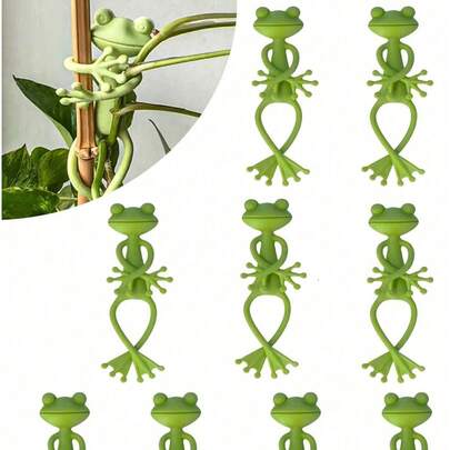 Giá đỡ cây hình ếch, các nhánh có thể di chuyển, thích hợp cho cây trồng trong chậu, cây thường xuân, cây mọng nước và các loại cây xanh nhỏ. Giá đỡ cây hình ếch phù hợp để trang trí phòng khách, ban công, phòng học và văn phòng. Dụng cụ làm vườn, vườn, trang trí vườn, chậu cây, trang trí vườn ngoài trời, phụ kiện làm vườn. Đây là một giá đỡ cây dễ thương và chắc chắn làm bằng chất liệu PP, lý tưởng cho các loại cây trồng trong chậu nhỏ và cây mọng nước, cũng là một điểm nhấn hoàn hảo cho trang trí vườn trong nhà, và là một món quà lý tưởng cho Ngày của Mẹ/Sinh nhật.