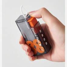 1 Set (1 Floss Dispenser + 10 Floss Picks), Modern Hygienic Floss Organizer, Automatic Pop-Up Design, Fashion Transparent Box For Family & Professionals - Nhiều màu - Xem 6