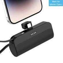 YLYP Mini Pocket Charger, 5000mAh Ultra-Compact Power Bank, Travel Essential, Plug-In Battery Pack, Wireless Phone Charger For IPhone 14/14Pro/13/12/11/X/8/7/6 Plus And Android Galaxy Phones - Recolor - View 14