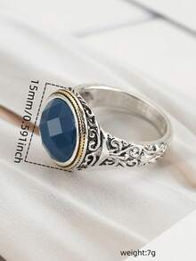 1 Piece Of Retro Domineering High-End Men's Ring With Exquisite Patterns, Fashionable And Personalized Jewelry Suitable For Daily Festivals, Parties, Birthdays, And Can Be Given As Gifts To Friends And Lovers - Vintage Rings - View 3