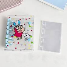 A7 Transparent Loose Leaf Binder, 6-Ring Soft Leather Notebook Loose Leaf Binder, Transparent Loose Leaf Binding Cover, Detachable Round Loose Leaf Binder - Multicolor - View 10