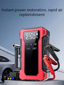 2合1緊急啟動電源與充氣機,附緊急照明燈,適用於汽車輪胎、摩托車輪胎、自行車輪胎及球類運動(USB充電線顏色隨機) - 彩色 - 查看 12