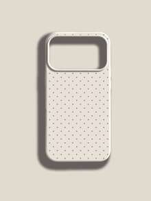 1pc Fashionable Minimalist Full-Screen Green Polka Dot Pattern Liquid Silicone Shockproof Soft Phone Case, Compatible With Apple 11/12/13/14/14Plus/15/15Plus/16/16Plus/7/8Plus/17/17Pro - Multicolor - View 6