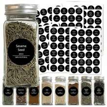 1 Set Multifunctional Kitchen Spice Jar Labels, Waterproof And Oil-Proof Washable Spice Jar Labels (Jars Not Included) - Multicolor - View 3