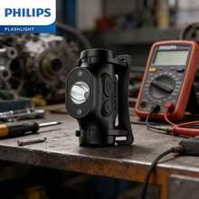 PHILIPS 飞利浦 SFL 1851 可充电头灯 - 多功能 LED 手电筒，内置传感器，USB 充电双模式开关，USB 接口带 USB 照明，黑色头带（头灯），超亮无预亮，适用于户外、露营、阅读、工作 - 带电池电量显示的头戴式手电筒，适用于紧急情况和低强度任务场景 - 頭燈 - 查看 8