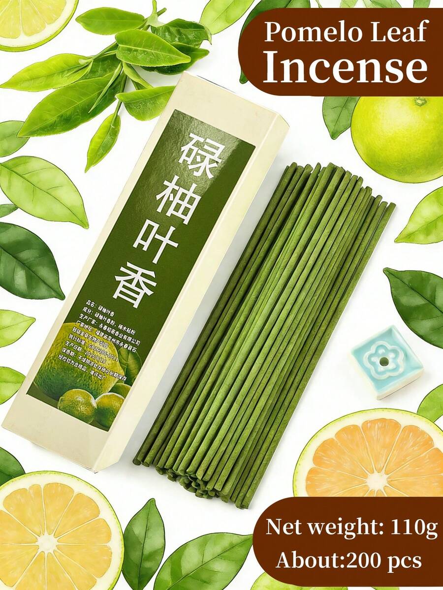 110g, Grapefruit Leaf Incense Sticks, Naturally Fresh, With A Pleasant Grapefruit Leaf Fragrance That Lasts A Long Time. Made With Natural Ingredients, They Provide Energy And Purify The Air. Entertaining Guests, And Ramadan. - Pomelo Leaf Incense - View 1
