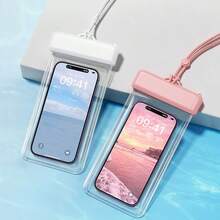 4pcs Waterproof Phone Pouch, Touchscreen Swimming Gear, Transparent Waterproof Phone Case - Multicolor - View 2