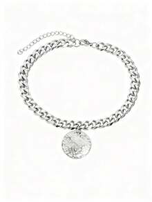 European And American Jewelry Ins Retro Exaggerated Round Thick Chain Anklet, Stainless Steel Material, Very Suitable For Casual Wear And Gifts, Beach Holidays, Year-Round Wear, Parties And Daily Use. - Anklets - View 6