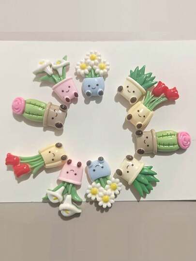 12 pièces Aimants de réfrigérateur en forme ovale avec plantes et fleurs miniatures réalistes en pot (comprend des motifs de rose, d'aloès, de lys, de cactus et de tournesol), convient pour la décoration intérieure, de bureau et de cuisine, décoration de fête, cadeaux pour la fête des mères, la fête des pères, Pâques, Thanksgiving, pendaison de crémaillère et anniversaire, cadeaux pour les amateurs de plantes, accessoires amusants pour tableau blanc de réfrigérateur, décoration de cuisine, décoration de chambre et artisanat DIY.