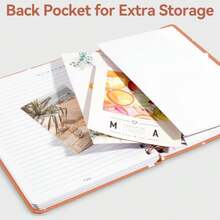 CICPAP Lined Spiral Journal Notebook, A5 College Ruled Notebook For Journaling, Note-Taking, And Daily Planning, Durable Hardcover With An Elegant Design,Orange - ColorH - View 5