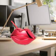 70年代复古迪斯科杯，配有可爱红唇吸管，鸡尾酒杯，塑料派对杯，适合情人节、生日、热带风情派对、夏威夷派对等场合。 - 彩色 - 查看 6