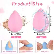 10/30/50/100pcs Ultimate Versatile Mini Makeup Sponges, Full Face Makeup Blending Cosmetic Sponges, Suitable For Foundation, Powder, Concealer, Blush, Soft And Easy To Apply, Ideal Makeup Tools - Multicolor - View 7