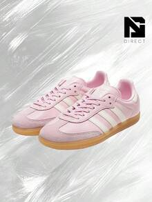 Adidas Samba OG Pink White Gum (GS) - Women's Lifestyle Sneakers – Shoes For Woman-Vintage-Spring & Summer-Inspired Running Shoes, Shock-Absorbing Comfort, Gym To Streetwear Casual Wear-Easter Gift–JR3154 - Footwear Pink/White/Gum - 查看 2