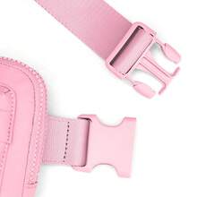Plus Size Fanny Pack | XL Extended Strap 70\ | Double Compartment | Women Men Crossbody Sling Bag | Essential-Fit Belt Bag - LightPinkDoubleCompartment - View 9