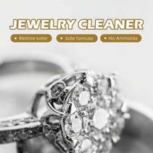 JUE FISH 3pcs Jewelry Cleaner, Metal Cleaning Solution For Jewelry, Diamond Necklace Rust And Dust Removal And Care Solution, Daily Cleaning And Care. - White - View 7