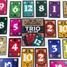 桌游：TRIO,JUNGO 3-5人，20分钟游戏时间，休闲聚会策略益智卡牌游戏，完美礼物和聚会游戏。 - 彩色 - 查看 12