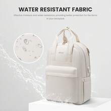 LOVEVOOK Laptop Backpack For Women, 17 Inch Travel Laptop Bag, Waterproof Computer Backpack Purse For Work Teacher Nurse, Durable Casual Daypack - Màu be - Xem 7