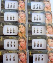 8 Bindi Pack - 24 Combo Bindi Stickers, Multicolored, Silver, Gold, Black - trắng - Xem 4