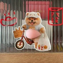 3D Sticker 1 قطعة/2 قطعة/5 قطع ملصقات مبتكرة بشكل دجاج مقلي وكورجي وجرو على البطن، ملصقات كولاج زخرفية - متعدد الألوان - مشاهدة 2