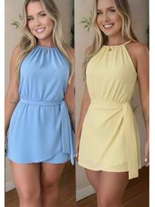 Women's Summer Fashion Jumpsuit Set - Duna - 99 - 查看 1