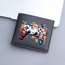 1pc Men's Game Controller Printed Wallet, Multi-Card Slots Fashion Billfold, Suitable For Valentine's Day, Father's Day Gift - Multicolor - View 7