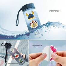 62PCS Swedish Stickers Aesthetics Stickers Scrapbooking, Diary, Laptop, Bumper, Skateboard, Water Bottle, Computer, Phone Greeting Cards, Photo Albums, Furniture, Stickers - Multicolor - View 5