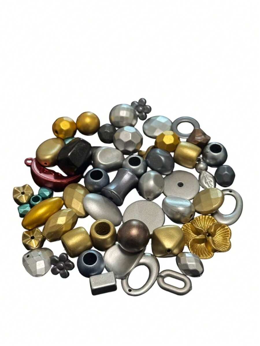 亚克力手链DIY珠子材料包手工珠子手机链项链钥匙扣吊坠配件 - 彩色 - 查看 1