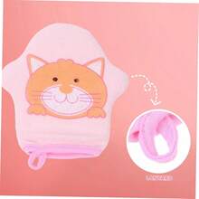 1件婴儿沐浴配件卡通超柔软浴巾，儿童搓澡海绵，婴儿沐浴海绵，儿童沐浴手套 - 彩色 - 查看 5