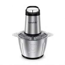 Picadora 800w 3l Multifunción Molinillo De Especias Carne - Plateado - Ver 2