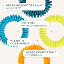 10 Pack Mosquito Repellent Bracelets For Adults And - Natural DEET-Free Bands Individually Wrapped - 10裝,1包 - 查看 4