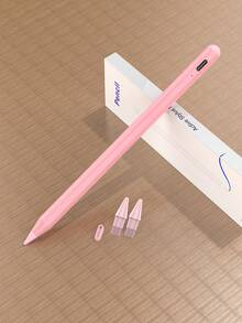 90mAh 可充电数字触控笔，磁吸式设计，支持倾斜和防误触功能，兼容 iPad (A16) 第 11/10 代、第 7/8/9 代、iPad Air 7/6/5/4/3、iPad Pro 13 英寸/12.9 英寸/11 英寸（2018-2025 年款）、iPad mini 7/6/5，高精度高灵敏度，粉色 - 粉色 - 查看 1