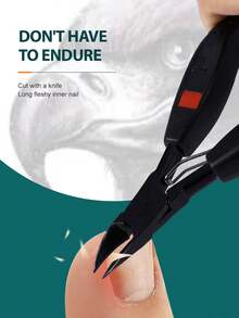 Nail Clipper, Ingrown Nail Clipper, Nail Scissors, Foot Nail Clipper, Ingrown Nail Plier, Nipper - Black - View 1