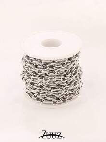 1m Stainless Steel Wide Chain, DIY Jewelry Making Supplies For Necklace, Bracelet, Anklet - 1-meter Chain - View 5