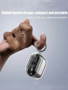 Transparent Soft Detachable Protective Case Compatible With Samsung Galaxy Buds 3 Pro Wireless Bluetooth Earphones, Minimalist & Personalized Design, Includes Cleaning Kit, Suitable For Men And Women - Multicolor - View 3