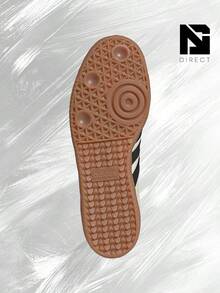 Adidas Samba OG Cream White Sand Strata (Women's)-Women's Lifestyle Sneakers – Shose For Woman-Vintage-Autumn & Winter-Inspired Running Shoes, Shock-Absorbing Comfort, Gym To Streetwear Casual Wear - Prefect Thanks Giving Day & Chrismas Gift-ID0478 - Cream White/Core Black/Sand Strata - View 5