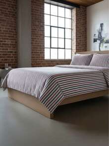 2/3 件套土耳其棉质梭织羽绒被套装 | 羽绒被套和枕套，现代卧室床上用品，135*200 厘米，150*200 厘米，200*200 厘米，200*220 厘米，220*240 厘米 - 紅白色 - 查看 2