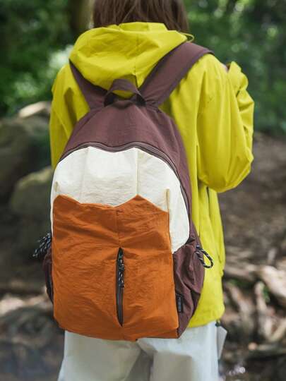 Nueva mochila de senderismo de gran capacidad para exteriores, mochila minimalista para estudiantes, mochila de viaje casual de unicolor estilo coreano