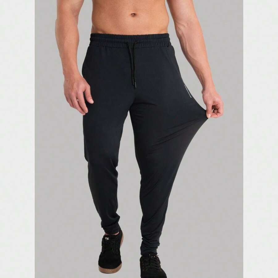 Men's Sports Jogger Pants In DriFit Premium With High Elasticity And Comfort - 黑色 - 查看 1