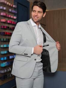 Light Gray Tailored Suit - Màu Xám nhạt - Xem 5